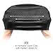 OTOO Adult Long Hair Swim Cap,Waterproof,Durable Silicone Swimming Caps for Curly Hair Unisex Children Woman and Men (Black1)