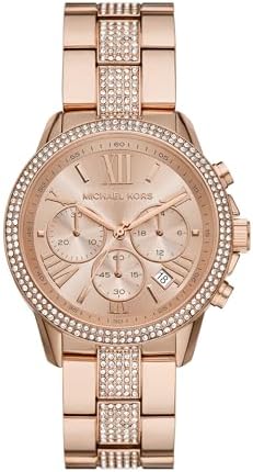 MICHEAL KORS 腕時計 レディース Amazon.com: Michael Kors Watch for Women, Bryant Chronograph Gold
