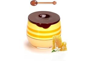 SIGAITWAX Bee Propolis louds Honey Lip Balm – Deeply Moisturizing Lips Sleeping Mask for Dry, Cracked Lips, Natural Lip Treatment with Bee Propolis & Honey Extract, Honeys Pot Jar Design