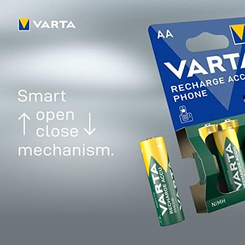 Batterien AAA, wiederaufladbar 4 Stück, Recharge Accu Phone, 800 mAh