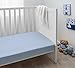 Cuddles & Cribs 2 Pack GOTS Certified Organic Cotton Fitted Crib Sheet - Blue, Elephant