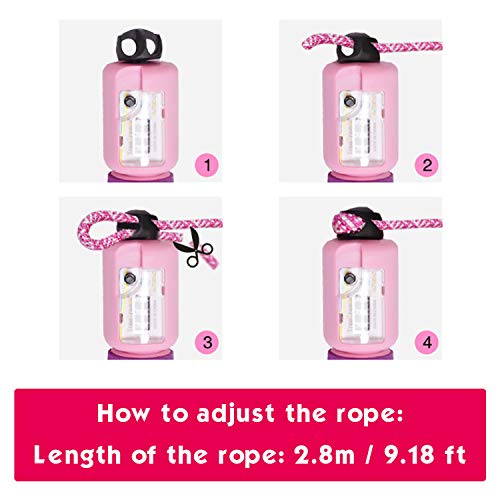 IAMGlobal Kids Jump Ropes, Jumping Rope, Adjustable Soft Skipping Rope, Kids Fitness Equipment with Foam Handles for Kids, Children, Students (2 Pack)