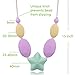 MEGODAY Silicone Teether Necklace,Sensory Chewlery for Autism ADHD Fidget Boys & Girls,16