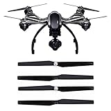 Rucan 4PCS Carbon Fiber Low Noise Propeller Spare CW/CCW Props Blades For Yuneec Q500