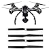 Rucan 4PCS Carbon Fiber Low Noise Propeller Spare CW/CCW Props Blades For Yuneec Q500