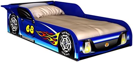 Rack Furniture Blue Racer Race Car Toddler Bed