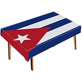 RaymNord Cuba Tablecloth,Large Cuban Flag Table Cloth Decoration,Soft Texture Runner for Home Party Decor 60&times;80inch