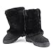 Womens Fur Covered Fully Fur Lined Waterproof Winter Snow Boots