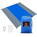 IFELISS Sandfree Outdoor Beach Blanket -7 Person 9x10ft Oversized Sand Proof Picnic Mat Quick Drying Heat Resistant Nylon Waterproof Ground Cover for Travel,Camping,Hiking,Festivals