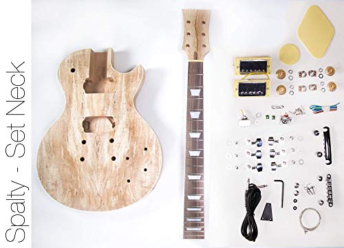 Spalted Maple LP Guitar - DIY Build Your Own Guitar Kit