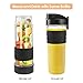 CHULUX Stainless Steel Smoothie Blender Machine with Sharp Blade Assemby,2 Bottles with Floded Spout Lids for Protein Shake and Juice