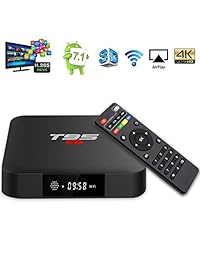 YAGALA T95 S1 Android 7.1 TV Box 1GB RAM 8GB ROM Amlogic S905W Quad Core Cortex A53 Procesador 2.4GHz WiFi H.265 HDMI 2.0 Smart TV Box 100M Ethernet