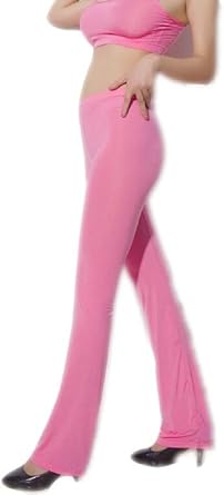 pink flare leggings