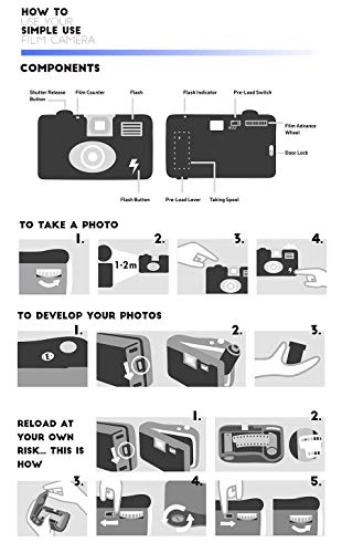 Lomography Simple Use Camera, Black and White Negative (SUC100BW)