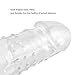 Condom Extender, James Love Crystal Soft Penis Extender Enlarger Sleeve Condom Sexual Delay Ejaculation Toy for Men (Lengthen 70MM) (Clear)