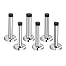 BASEIN Wall Door Stops 6 Pack Rubber Door Bumpers Wall Amount Door Stop Brushed Finish Door Stopper Wall Protector with Hardware Screws 3.74inch