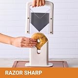 KitchenCraft Bagel Slicer Cutter White Plastic Carbon Steel Gift Box view 7