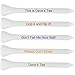 2 3/4 Inch White Personalized Golf Tees - 50 Pack