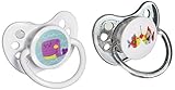 Ulubulu Expression Pacifier Set, Unisex, Fish and Whale, 6-18 Months