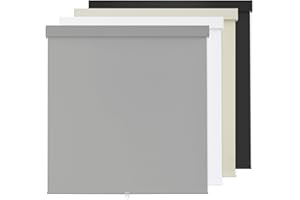 DEPHORA 100% Blackout Roller Shades Cordless Blinds for Indoor Windows,Free-Stop Window Shades Pull Down,Thermal Insulated Fabric UV Protection,Blackout Window Guard Blinds for Home,Office,Grey,35" W x 72" H