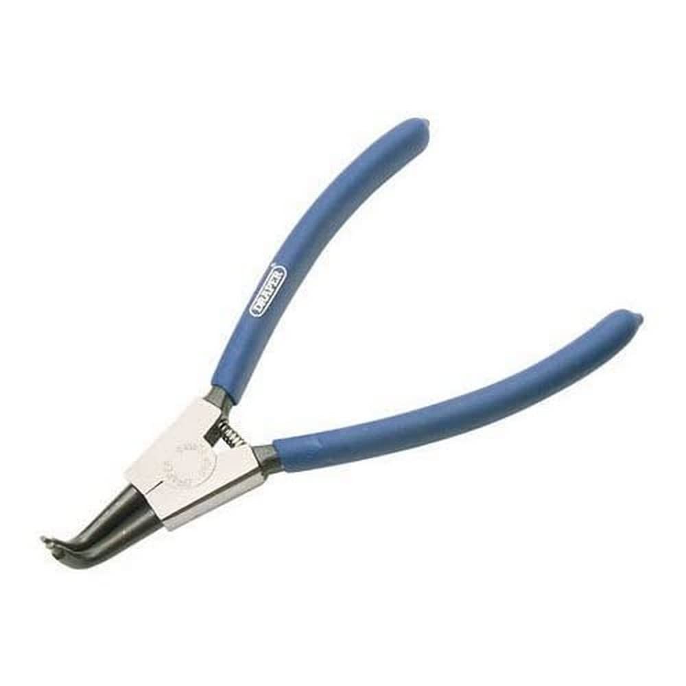 Draper 56420 49/EXT External Circlip Plier with 90° Tips, 125mm , Blue
