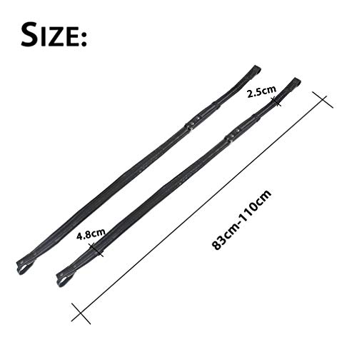 2-Pack Soft Thicken PU Leather Accordion Shoulder Harness Straps Adjustable&Durable Accordion Belt Set for 16-120 Bass Accordions Musical Instrument Accessories