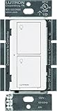 Lutron Caseta Wireless Switch, Multi-Location, In-Wall, 6 Amp, Works with Amazon Alexa, White