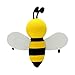Holdream Car Antenna Topper Decors Smiling Bee Ornaments Car Decoration (Queen bee)