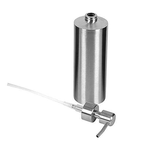 BTMB 304 Stainless Steel Liquid Soap & Lotion Dispenser Pump Bottle for Kitchen and Bathroom (350ml/11.9 Oz)