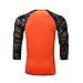 Bpbtti Men's MTB BMX Mountain Bike 3/4 Sleeve Biking Cycling Jersey - Moisture-Wicking and Breathable