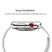 NSR Compatible Apple Watch Series 3 42mm Case, iWatch TPU Screen Protector All-around 0.3mm Ultra-thin HD Clear Cover for New Apple Watch Series 3 42mm (2017)