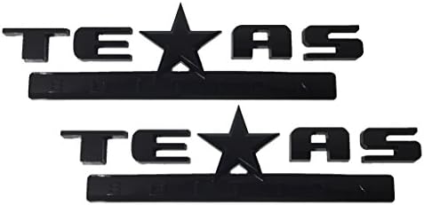 X2 Black Texas Edition Emblem OEM Replacement For Chevrolet / Dodge / GMC Sierra / Silverado / Dakota / Ram