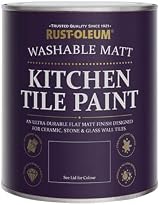 Rust-Oleum Off White Kitchen Tile Paint Matt 750ml UK Made view 5