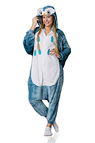 Adult Owl Kigurumi Animal Onesie Pajamas Plush Onsie One Piece Cosplay Costume