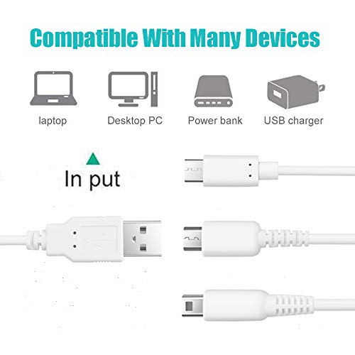 Multi Charger Cable 6ft MXRS 3 in 1 Multiple USB Charging Cord Suitable for Nintendo Switch/Nintendo New 2DS XL/ 3DS XL/ 2DS/ 3DS/ DSi/DSi XLL/Nintendo Ds Lite(Charging Only)