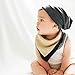 Kishu Baby Bandana Bib for Boys, Solid Reversible, One Size Multicolor (khaki/navy)