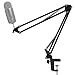 Etubby Upgraded Microphone Suspension Boom Scissor Arm Stand Adjustable Studio Desktop Mic Clip Holder for Blue Yeti, Snowball & Other Microphones