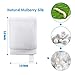 Reusable Makeup Remover Pads+Face Cleansing Mitten, 16 Pcs Soft Bamboo Silk Cotton Round Toner Pads with Laundry Bag
