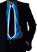 NEON NIGHTLIFE Light Up Neck Tie for Men, Blue