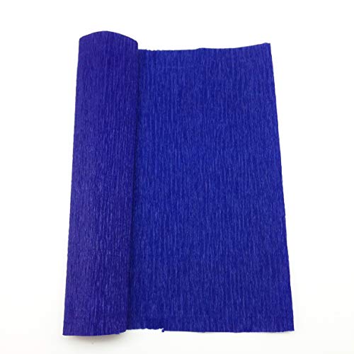 PEPPERLONELY Crepe Paper Rolls 250 x 25 cm, Royal Blue