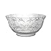 Party Essentials Hard Plastic 8-Quart Embossed Punch Bowl, Clear