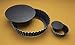 Paderno World Cuisine Deep Non-Stick Removable Base Tart pan, 9.5in, Black