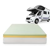 Zinus 4 Inch Green Tea Memory Foam Mattress Topper, Short Queen