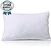 homentality Shredded Memory Foam Bed Pillow for Sleeping Thick Thin Adjustable Cool Pillowcases for Side Back Sleepers - Soft Firm Neck Pain Support - Home Bedding Gift Men Women Sleep, Queen Size