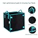 OPULENT SYSTEMS 6 Pack 7 Gallon Heavy Duty Square Grow Bags Thickened Nonwoven Fabric Pots with Handles and Stick Holders for Poles (Black)thumb 2