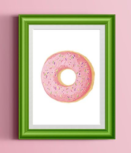 Donut Watercolor Kitchen Print | Home Print | Kitchen Decor