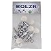 BQLZR Zinc Alloy Banjo Tuning Pegs 5 String Chrome, Geared Machine Head With Pearled Pegs, 4:1 Tuner Ratio