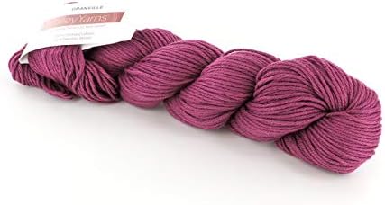 Valley YarnsGranville Sport Weight Yarn, 90% Pima Cotton/10% Merino Wool - 14 Raspberry Sorbet