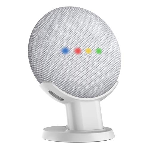 SPORTLINK Pedestal for Nest Mini (2nd Gen) and Google Home Mini (1st Generation) Improves Sound Visibility and Appearance - A Must Have Nest Mini (2nd Gen)/ Google Home Mini Accessories(White)