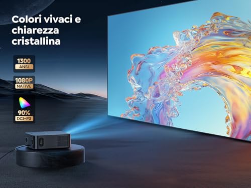 4K Projector Compatible with Netflix/1500 ANSI/36W Dolby Audio: Wifi 6 and Bluetooth Bidirectional Projector, AI Autofocus/Avoid Obstacles Project TV, TOPTRO X9 Video Projector for PS5/Home Theater
